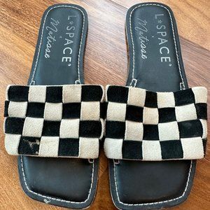 L Space x Matisse Checkered  Sandals